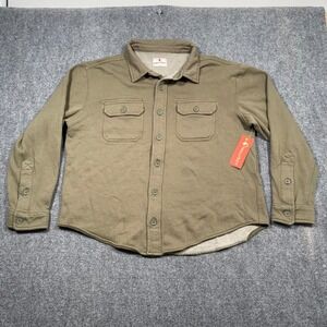 HALLSTATT Men's Spruce Pigment Dye Shirt Jacket XL Stretch Strength